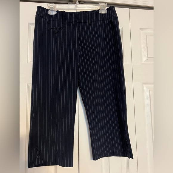 Tribal Cropped Pinstriped Slacks - Picture 3 of 8